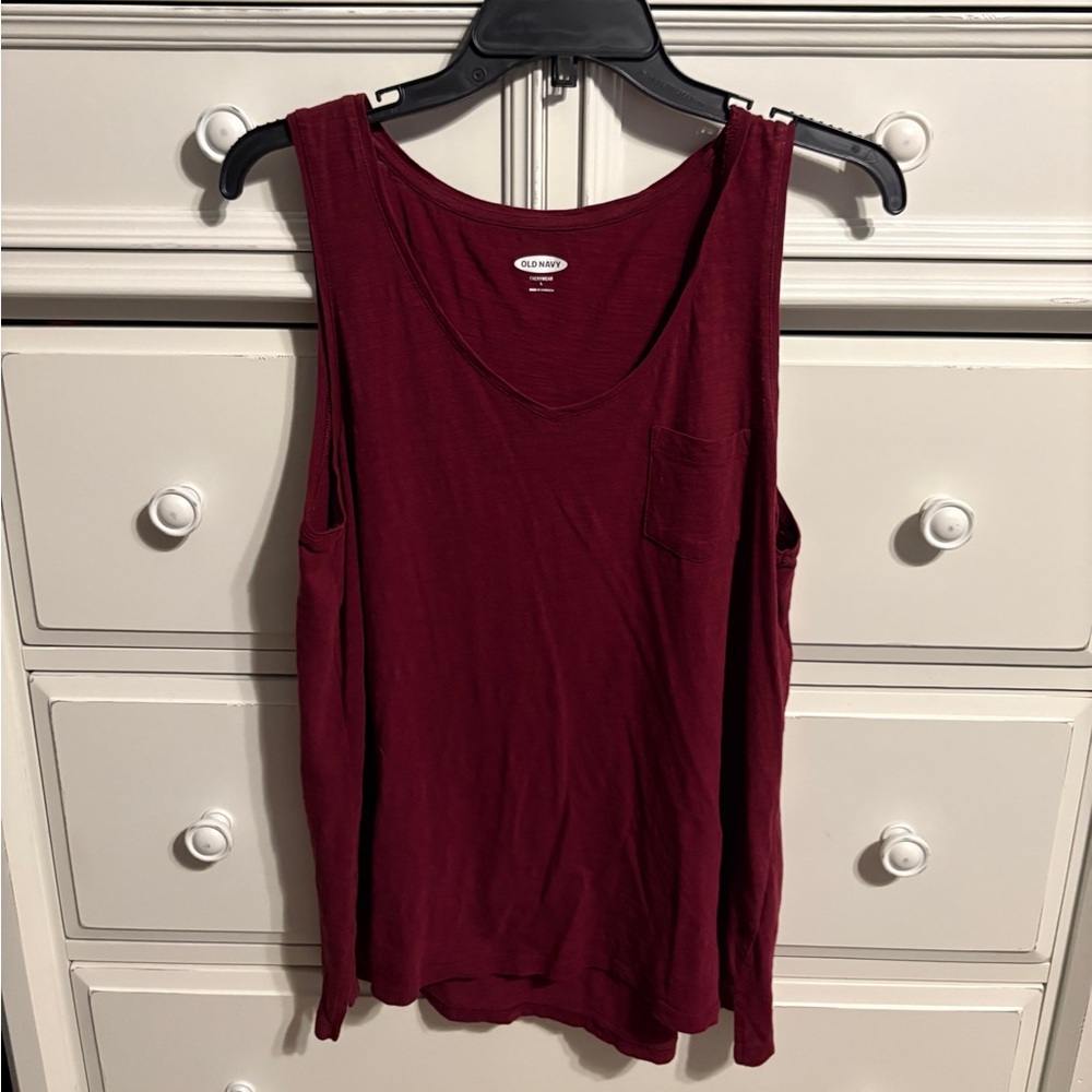 Old Navy Women's Deep Red Tank Top